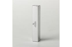 China Cardboard Custom Eyeliner Boxes Silver Paper Black Printing Paper Box supplier