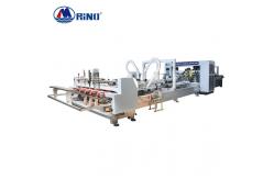 China 10KW Automatic Folder Gluer Stitcher Machine 7 Ton Cardboard Stitching Machine supplier