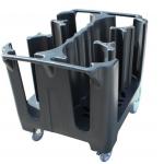 500 lb Adjustable Dish Caddy , Hotel Restaurant Dish Cart for sale