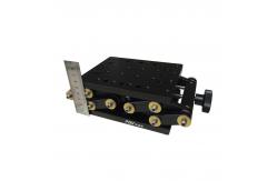 China 55mm Travel Aluminum Alloy Scissor Jack Table Black Anodized supplier