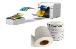 China Instant Dry RC Glossy Minilab Photo Paper Roll For Fuji DX100 Epson supplier