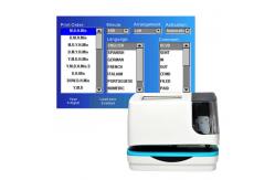 China Automatic 5 Lines Electronic Date Time Stamp Machine Multiple Language TFT Touch Screen supplier