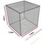 Easily Assembled 3mm Galfan Welded Mesh Gabion Cage for sale