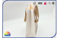 China Customzied CMYK Reusable Logo Paper Gift Bag Matt Lamination With Silk Ribbon supplier