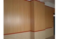 China Studio Room Wooden Grooved Acoustic Panel MDF Board Fireproof Melamine Surface supplier