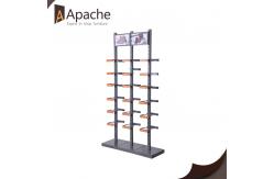 China Hardware Store Pegboard Display Rack With Led Lighting Header supplier