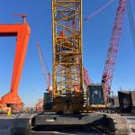 260T Second Hand Crawler Cranes Used For Bridge Prefabricated Parts Erection Construction for sale