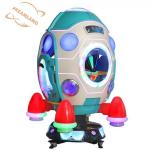 Dreamland New Coin Operated Children Rotating Kiddie Rides Happy Elevating Spacecraft Game Machine