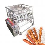 Commercial Gas Automatic Rotating Kebab Chicken Barbecue Machine LPG Heating for sale