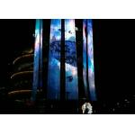 288W/Sqm DC48V LED Transparent Screen SMD3535 Light Weight RGB for sale