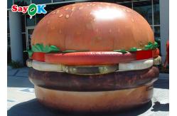 China UV Resistant 10ft Inflatable Hamburger Model Store Decoration supplier