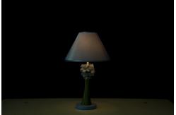 China W27 * D27 * H46CM Home Table Lamps Soft With Bottom Felt Covering / Flower Shape supplier