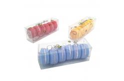 China 0.3mm PET Glossy Lamination 6 Pack Macaron Box With Bee Printing supplier