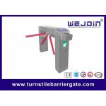 Outdoor Pedestrian Security Tripod Turnstile Gate Systems With Card Reader for sale