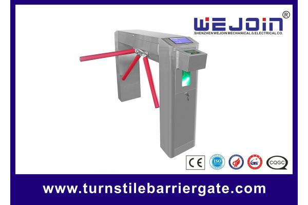 Outdoor Pedestrian Security Tripod Turnstile Gate Systems With Card Reader