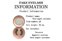 China OEM Natural Long 5D Magnetic False Lashes With 100% Handmade supplier