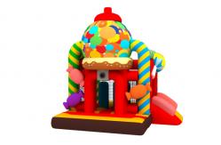 China Manufacturer Inflatable Bouncy House With Slide New Design Candy Inflatable Combo supplier