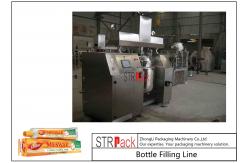 China Toothpaste Tube Filling And Sealing Machine Line With Circulation Vacuum Emulsifying Mixer supplier