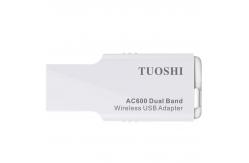 China Portable 2.4GHz 5.8GHz 802.11ac Mini USB WiFi Adapter supplier