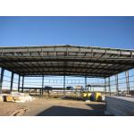 AutoCAD Designed Steel Structure Workshop With Stainless Steel Gutter And Painting / Galvanized Surface for sale
