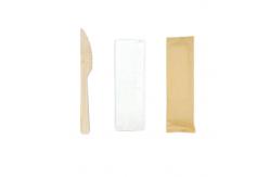 China 17cm Compostable Bamboo Spoon Biodegradable Disposable Spoon With Kraft Paper Bag supplier