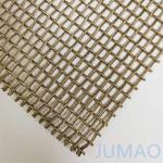 Champagne Golden 304 Architectural Mesh Facade Exterior Metal Wire Cladding for sale