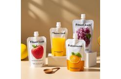 China Custom Liquid Juice Packaging Stand Up Spout Pouches Doypack Bags supplier
