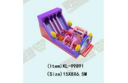 China Clown Inflatable Slide With Elephant Theme For Children Fun Park supplier