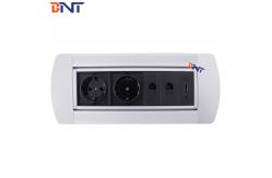 China Company Conference Table Outlet , Brushed Aluminum Alloy Pop Up Media Socket supplier