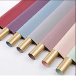 64X34X0.36 cm Well Handfeel Double-sided Plastic Flower Wrapping Paper with Gold for sale