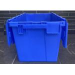 Impact Resistance Plastic Attached Lid Containers For Industrial