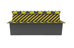 China Paint Reflective  Crash Rate Hotel Entrance Control 380V Hydraulic Road Traffic Blocker supplier