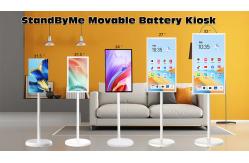 China VETO Wireless Portable TV On Wheels Android Rotatable FHD Touch Screen Display supplier