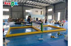 China Inflatable Water Parks Adults Interactive Inflatable Water Volleyball Court Airtight Multi Function Floating supplier