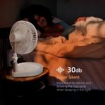 USB Rechargeable Telescopic Foldable Fan Pedestal Stand Electric Retractable Fans for sale