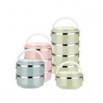 Layered Stainless Steel Thermal Tiffin Box thermal Insulated Food Container For Student for sale