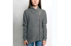 China Zipper Front Knit Cardigan Sweater Spring Daily Wear Easy To Pair Pants supplier
