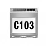 Waterproof 6000k Solar Address Sign Wall Light FCC 8pcs Led House Number Light