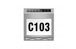 China Waterproof 6000k Solar Address Sign Wall Light FCC 8pcs Led House Number Light supplier