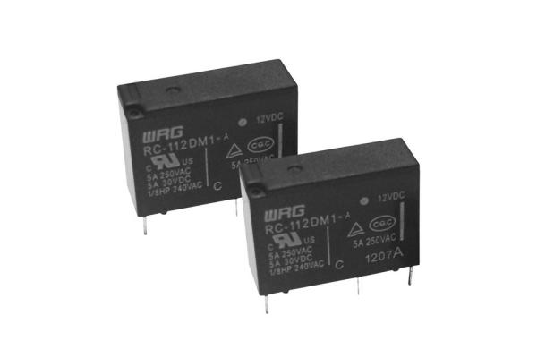 WRG Miniature PCB Relay 20.4x7.0x15.1mm Size Lightweight Design