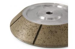 China 45 Degree Segmented Glass Metal Bonded Diamond Grinding Wheels For CNC Machine supplier
