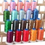 100 Polyester Rayon Embroidery Thread 150D/2 AAA Grade 8 color for sale