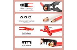 China Practical PEX Crimping Tool Kit Anti Abrasion Portable Alloy Material supplier