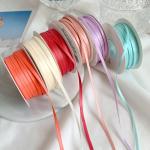 3mm Polyester Satin Ribbon Double Face High Density Satin Finish Poly Ribbon for sale