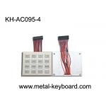IP65 Rugged Stainless Steel Keyboard Door Entry Keypad in 4 X 4 Matrix for sale