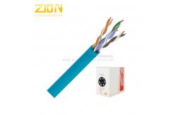 China Plenum UTP CAT5E Network Cable 24AWG Copper CMP Flame Retardant PVC Jacket supplier