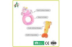 China ASTM Huggable Plush Rattle Toys With PP Cotton Filled supplier