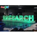 190T Nylon Cloth 1.3mH Inflatable LED Letter For Party Wedding Decoration for sale