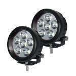 Bridgelux 3 Inch Flood Round LED Offroad Lights 2 PCS 1440lm for sale