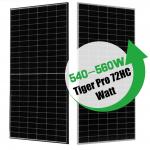540W Jinko Photovoltaic Module 550W 545W Half Cut Cell Solar Panels Full Black for sale
